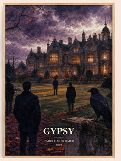 Gypsy watercolour book poster by Carole Mortimer – framed literary art print