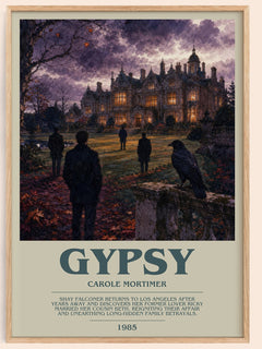 Gypsy bookish book poster by Carole Mortimer – framed literary art print