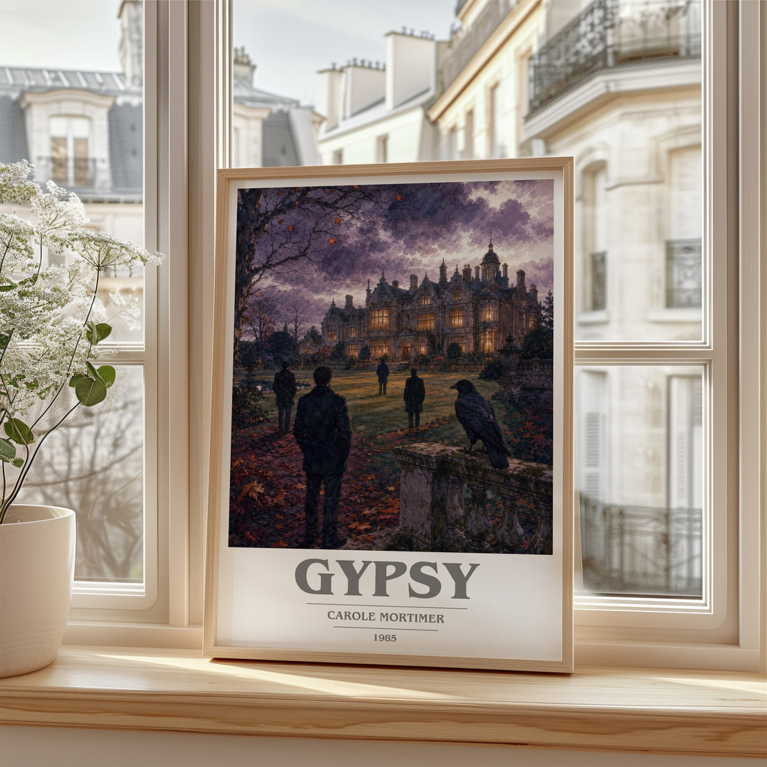 Gypsy book cover poster colour and style options – Carole Mortimer book art