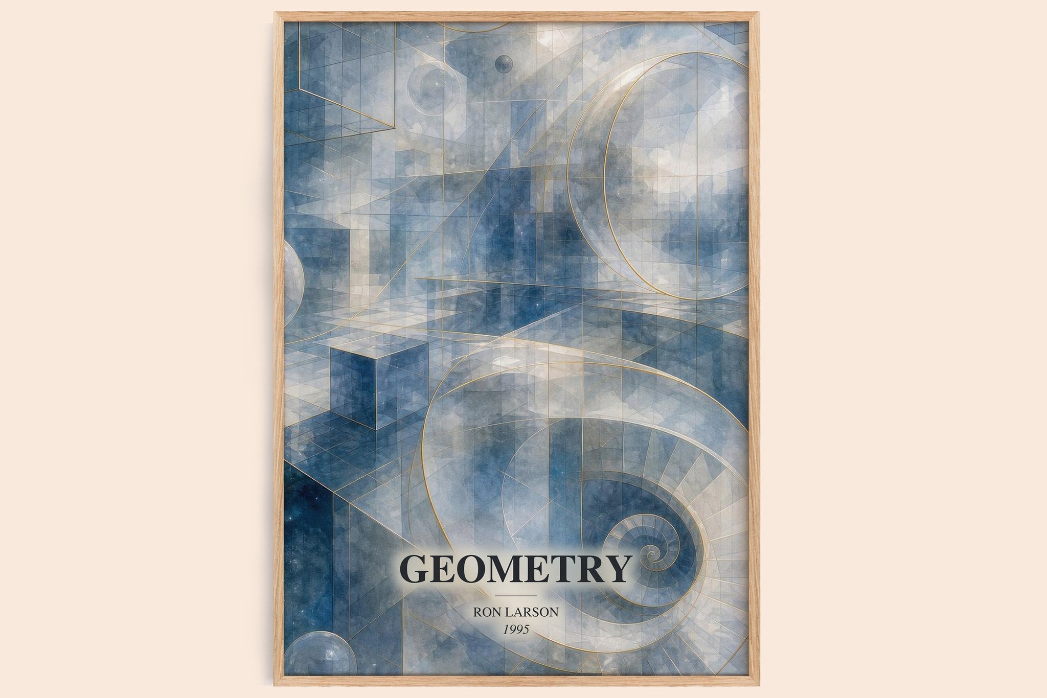 Geometry Book Watercolour Illustration by Ron Larson