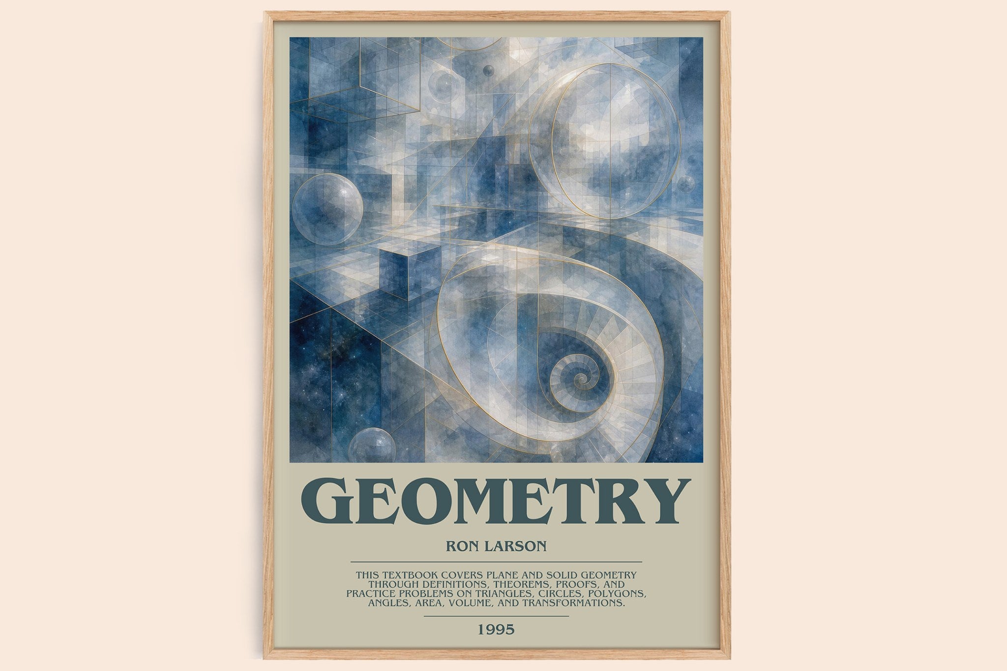 Geometry Bookish Wall Art by Ron Larson