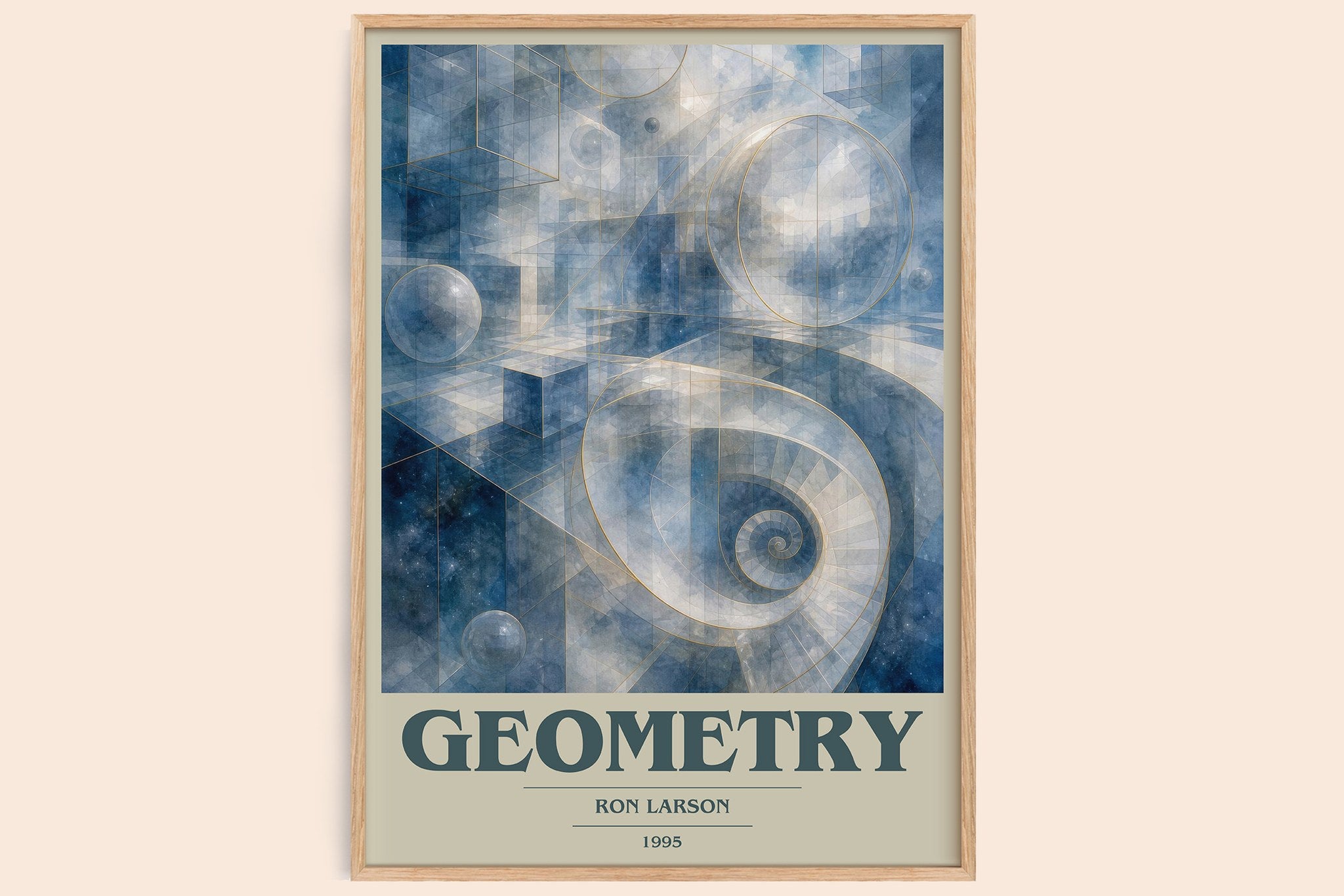 Geometry Book Cover Poster by Ron Larson