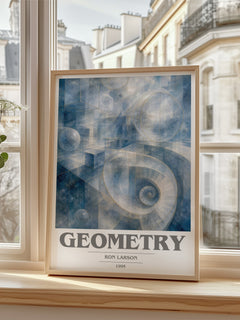 Geometry book cover poster colour and style options – Ron Larson book art