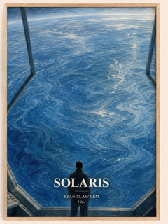 Solaris watercolour book poster by Stanisław Lem – framed literary art print