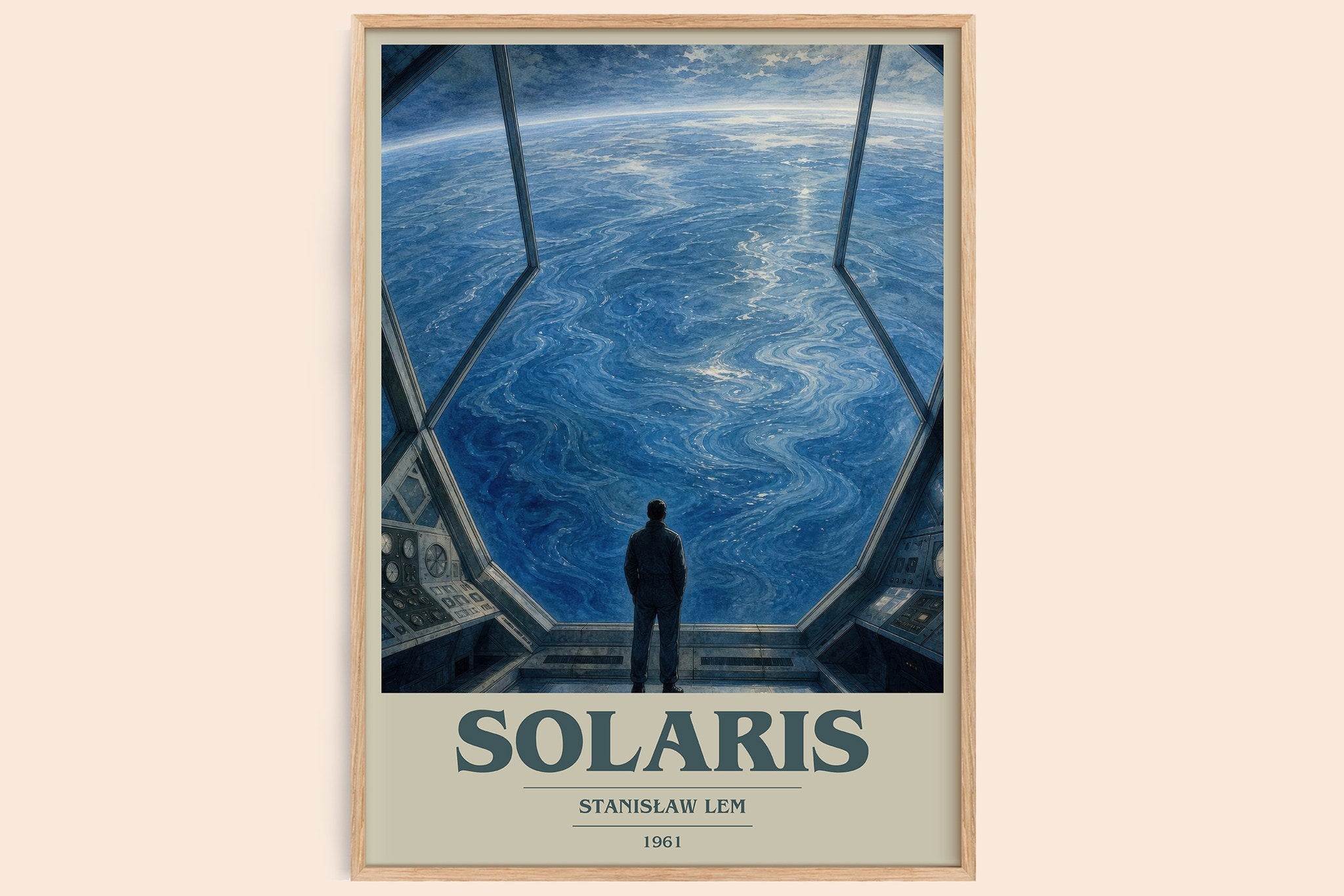 Solaris Book Cover Poster by Stanisław Lem