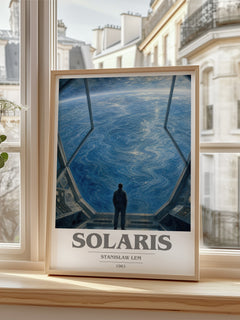 Solaris book cover poster colour and style options – Stanisław Lem book art