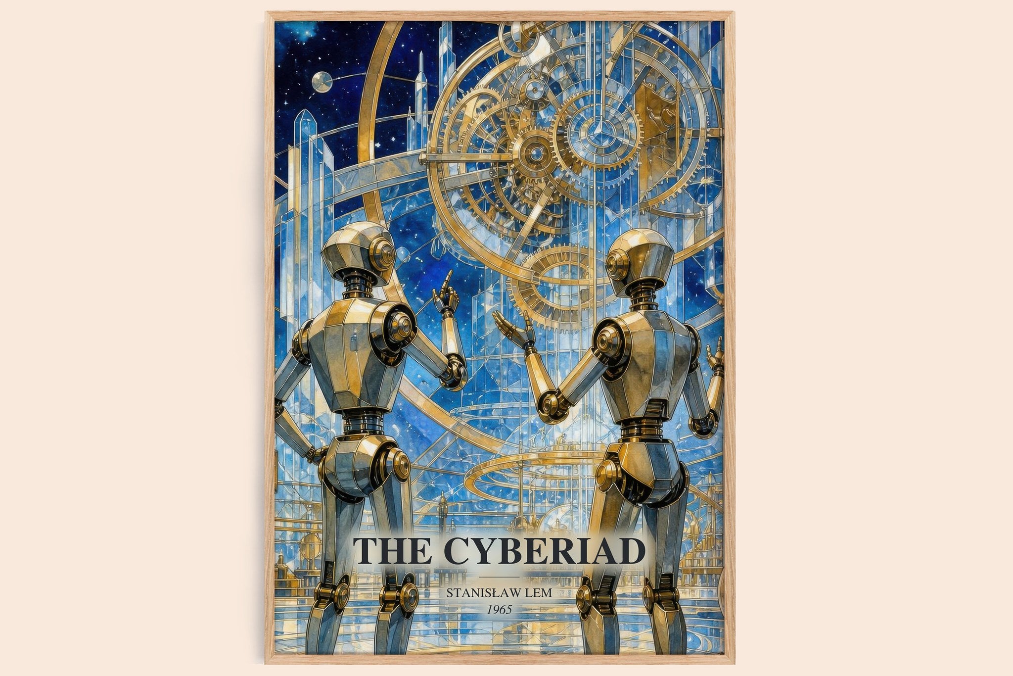 The Cyberiad Book Watercolour Illustration by Stanisław Lem