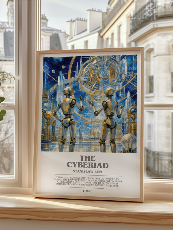 The Cyberiad bookish poster colour and style options – Stanisław Lem book art