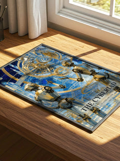The Cyberiad watercolour book poster framed on wall – sci fi wall art