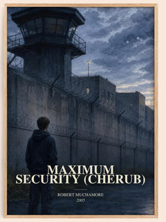 Maximum Security (CHERUB) watercolour book poster by Robert Muchamore – framed literary art print