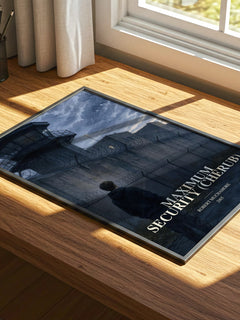 Maximum Security (CHERUB) watercolour book poster framed on wall – young adult wall art