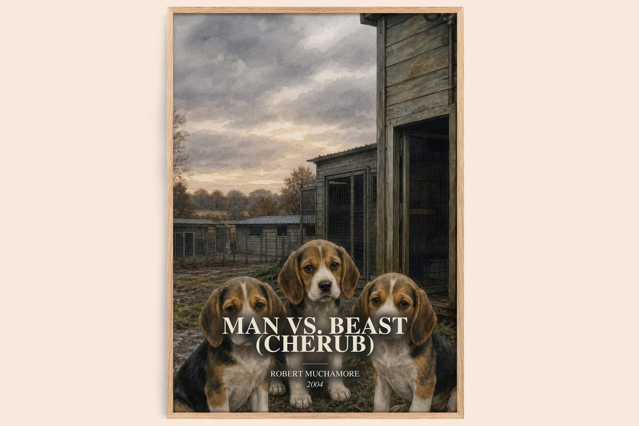 Man vs. Beast (Cherub) Book Watercolour Illustration by R. Muchamore