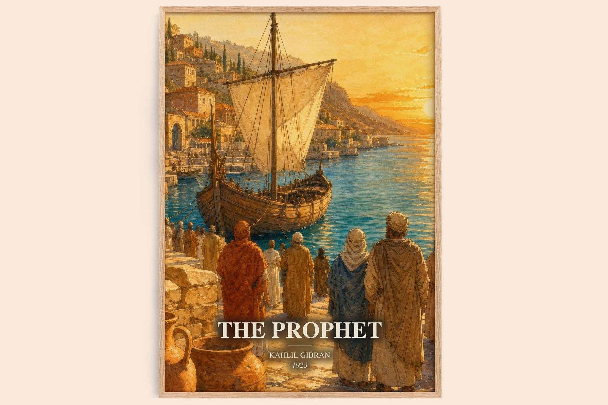 The Prophet Book Watercolour Illustration by Kahlil Gibran