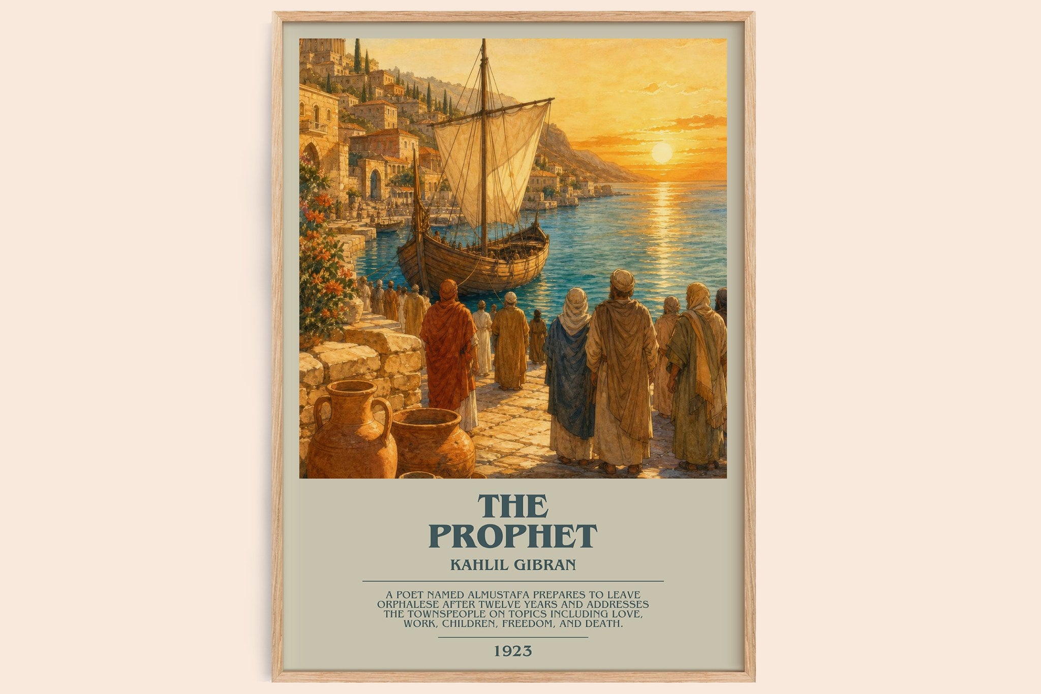 The Prophet Bookish Wall Art by Kahlil Gibran