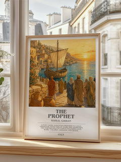 The Prophet bookish poster colour and style options – Kahlil Gibran book art