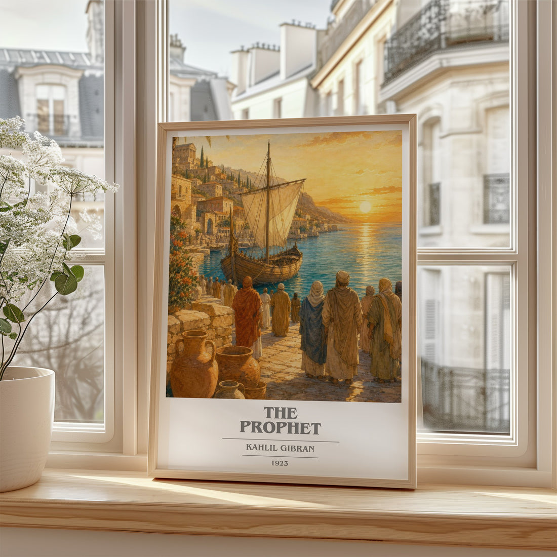 The Prophet book cover poster colour and style options – Kahlil Gibran book art