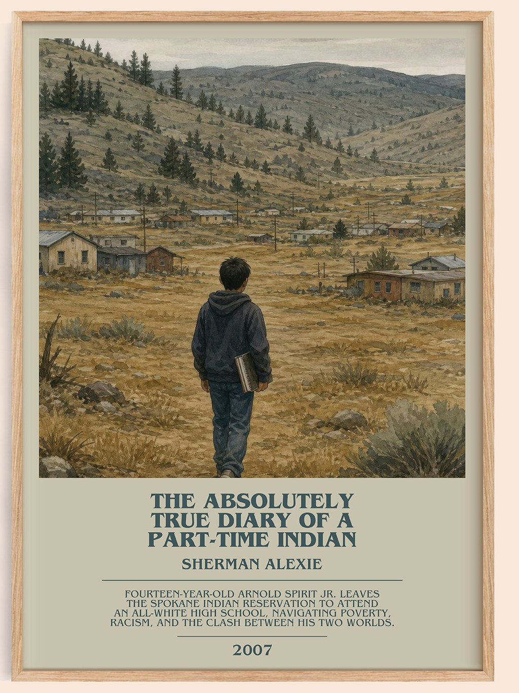 Absolutely True Diary of a Part-Time Indian Bookish Wall Art – S. – framed poster