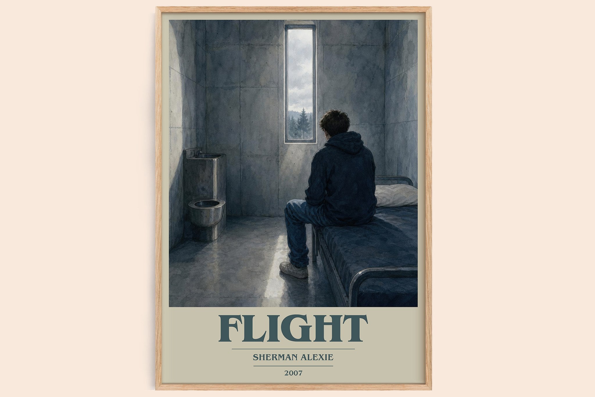 Flight Book Cover Poster by Sherman Alexie