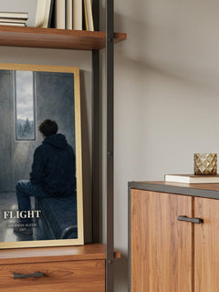 Flight book watercolour illustration paper finish options – matte satin gloss