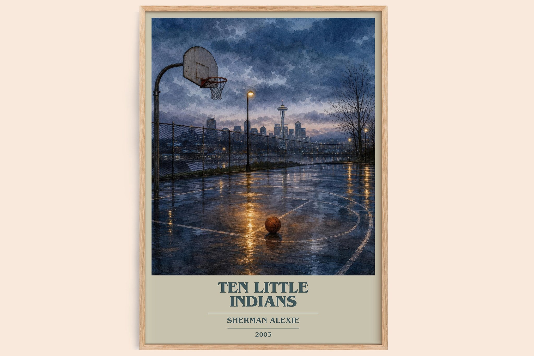 Ten Little Indians Book Cover Poster by Sherman Alexie
