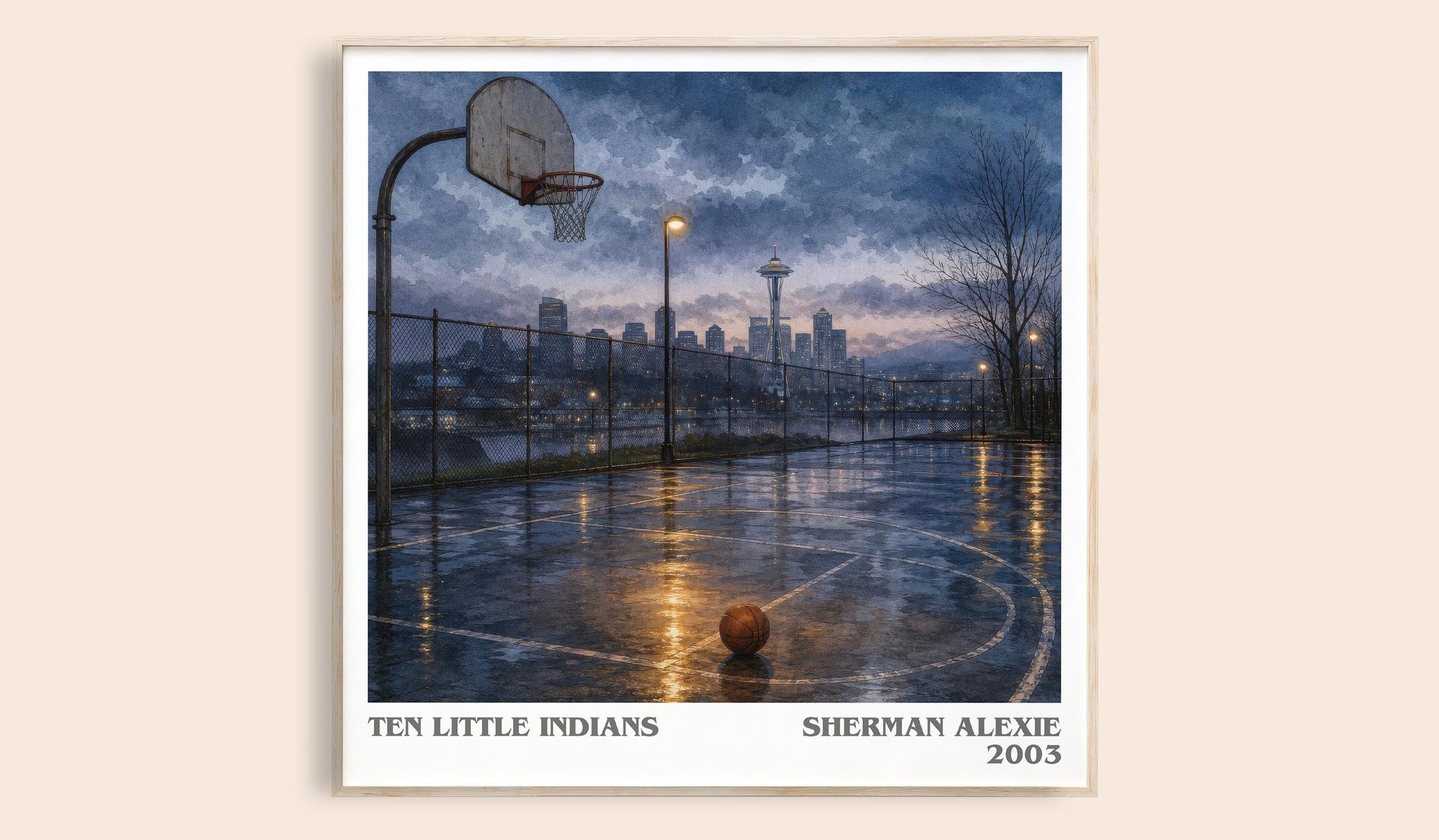 Ten Little Indians Literary Art Print by Sherman Alexie