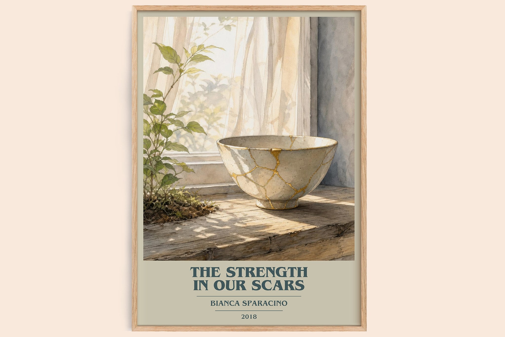 The Strength in Our Scars Book Cover Poster by Bianca Sparacino