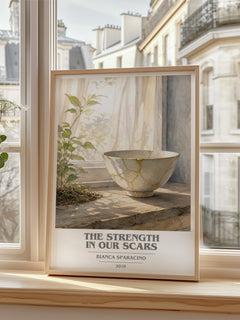 The Strength in Our Scars book cover poster colour and style options – Bianca Sparacino book art