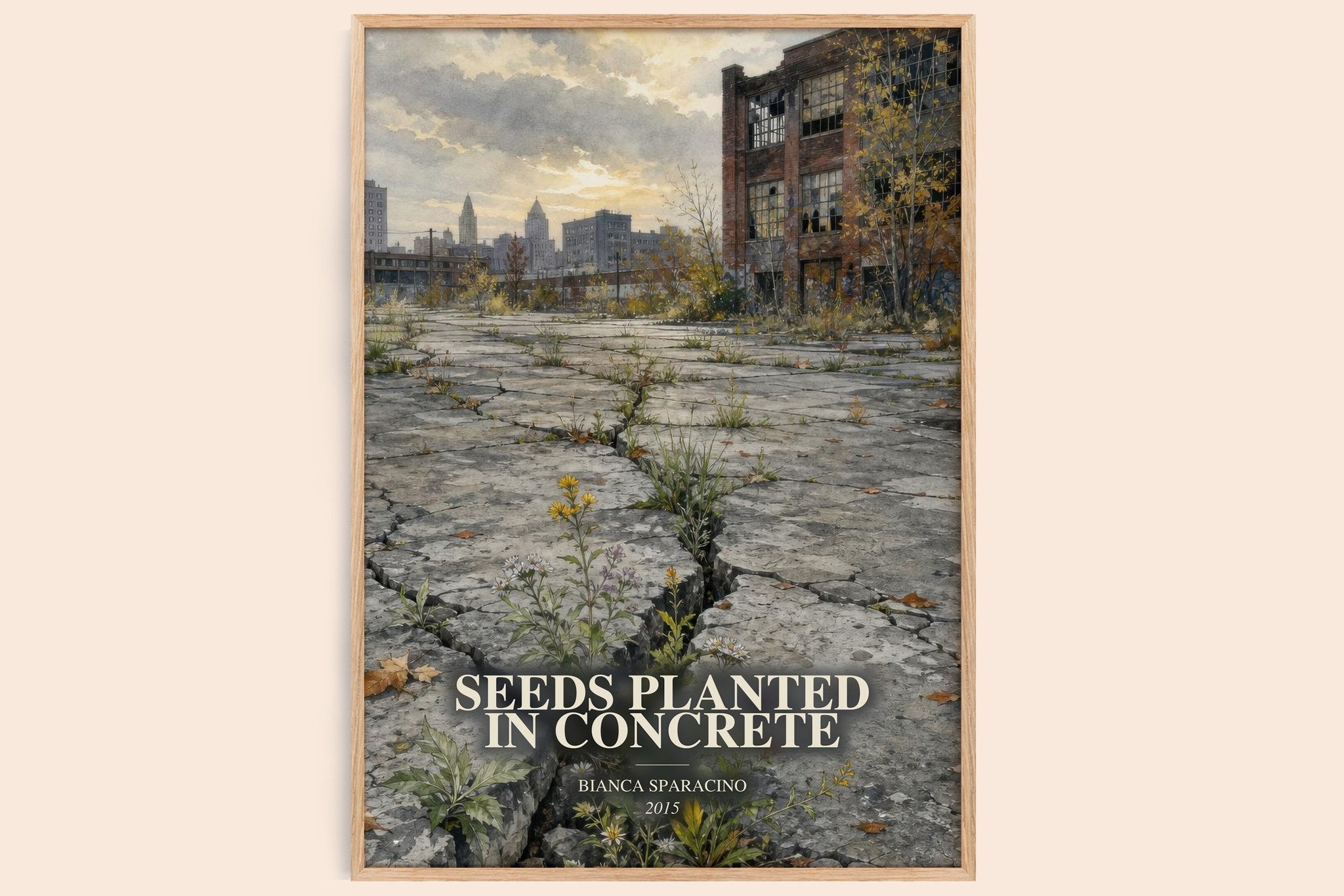 Seeds Planted in Concrete Book Watercolour Illustration by Bianca Sparacino