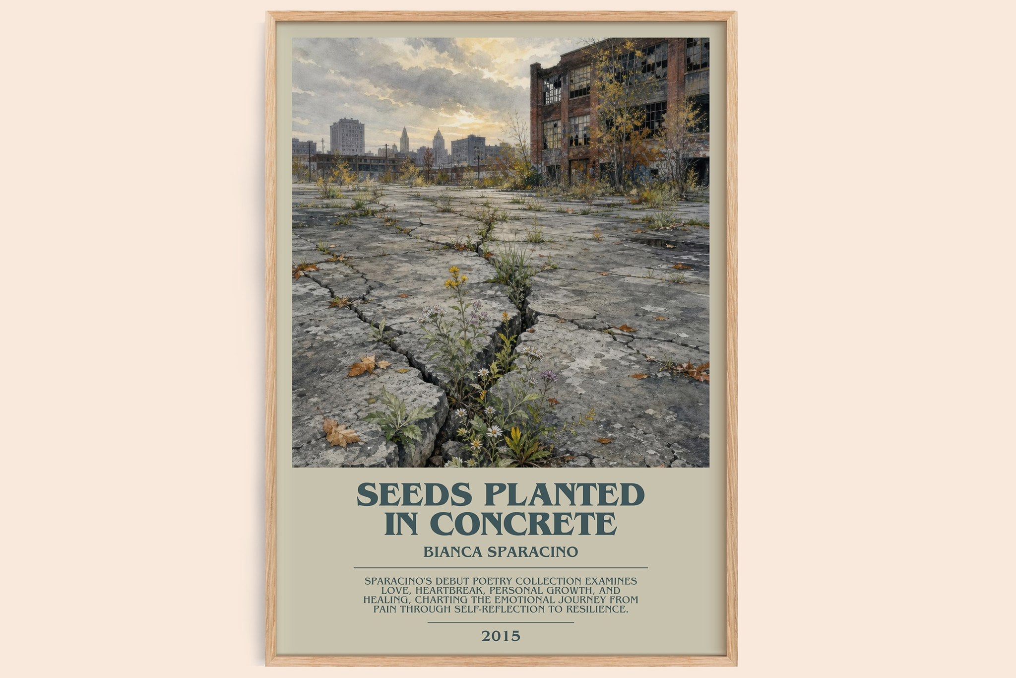Seeds Planted in Concrete Bookish Wall Art by Bianca Sparacino