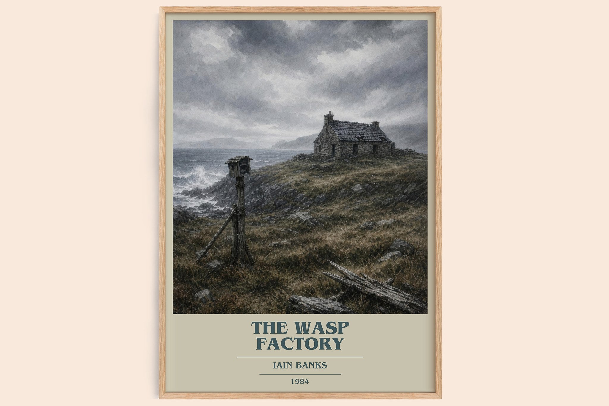 The Wasp Factory Book Cover Poster by Iain Banks