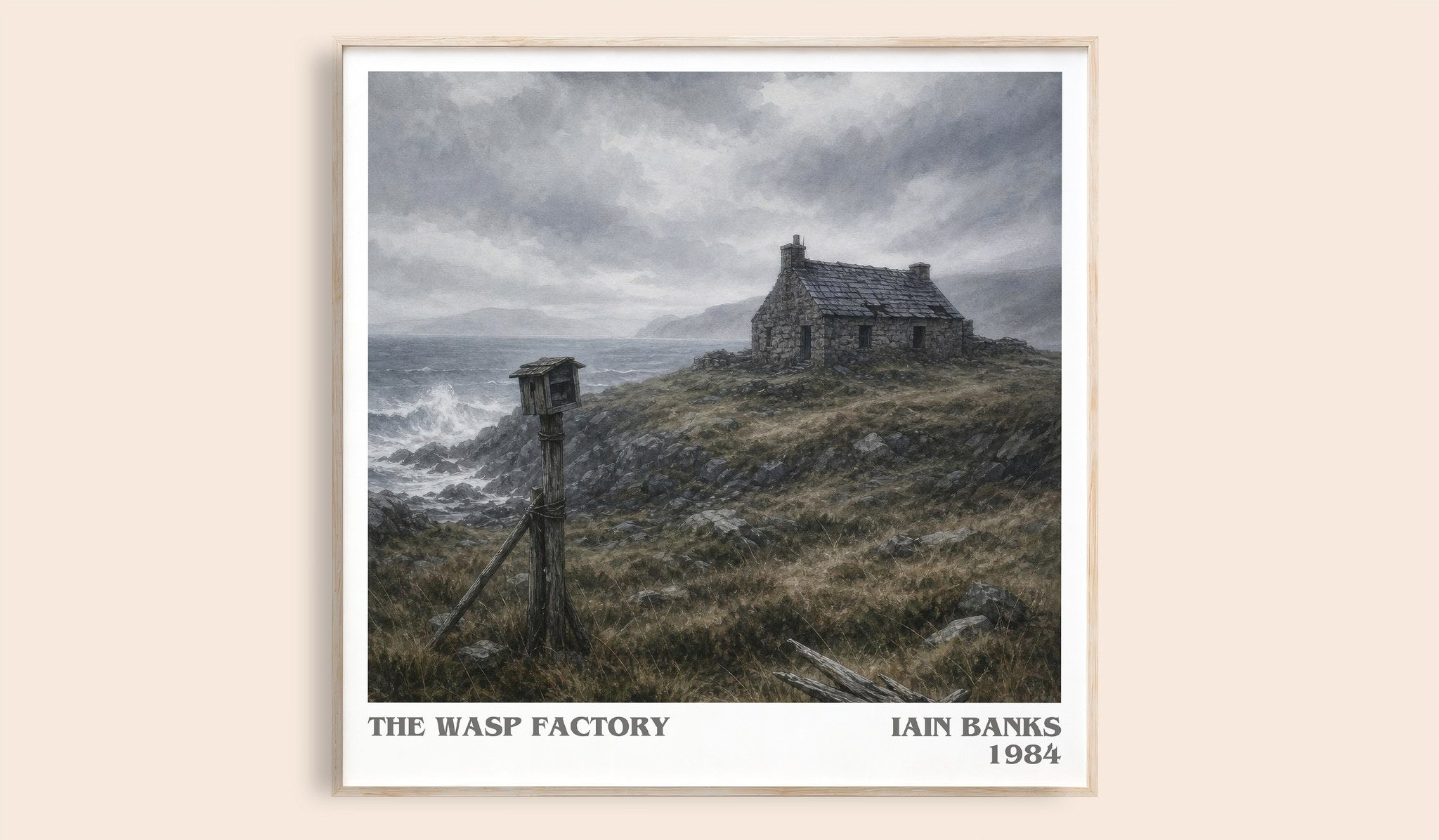 The Wasp Factory Literary Art Print by Iain Banks