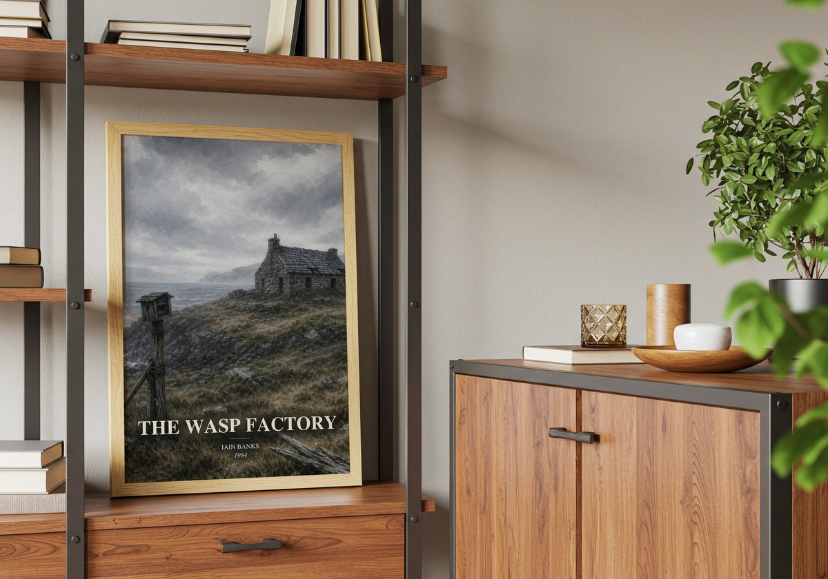 The Wasp Factory book watercolour illustration paper finish options – matte satin gloss