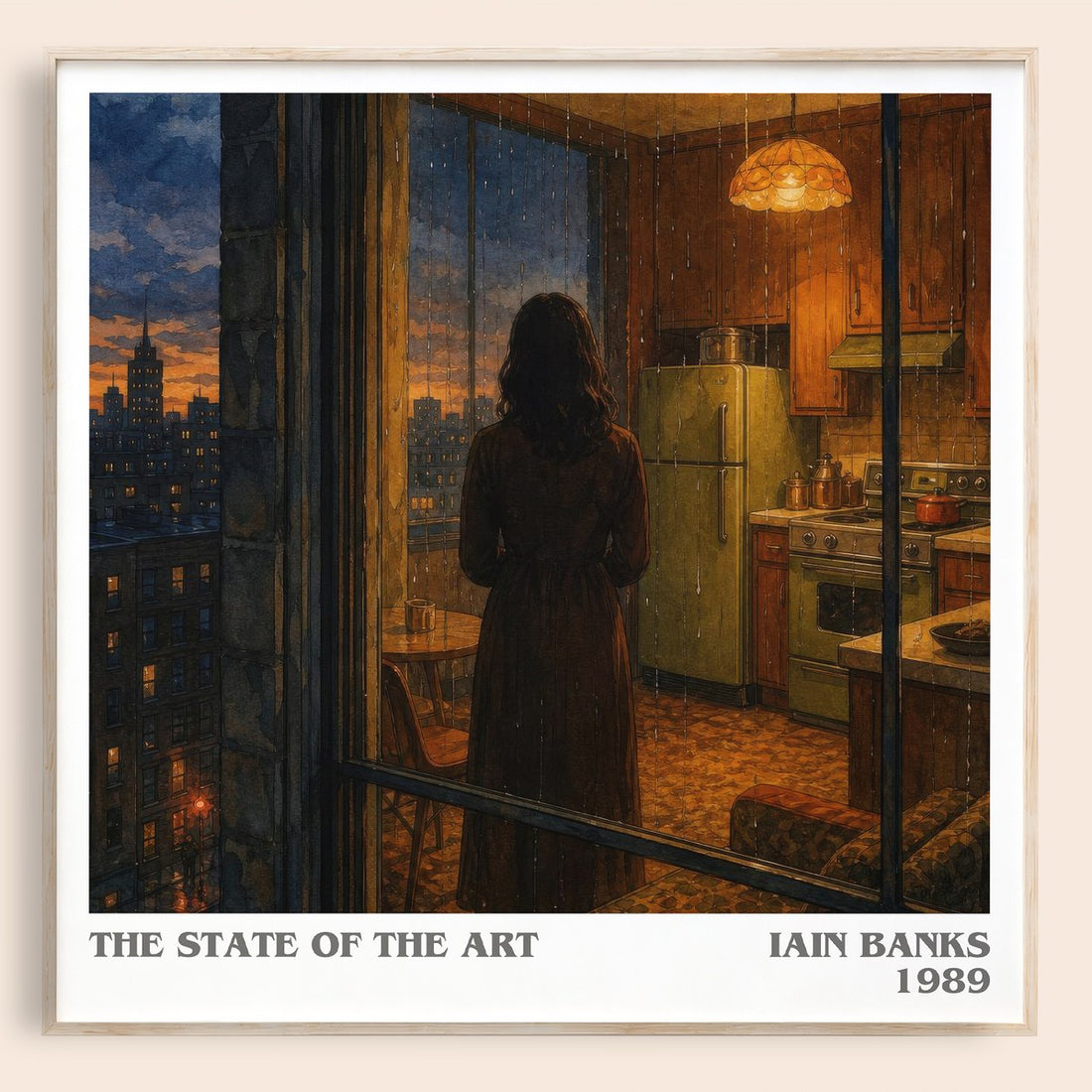 The State of the Art literary book poster by Iain Banks – framed literary art print