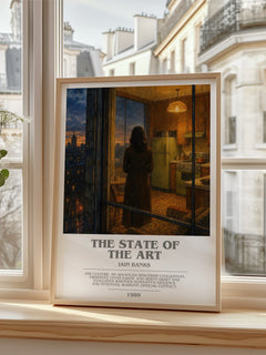 The State of the Art bookish poster colour and style options – Iain Banks book art