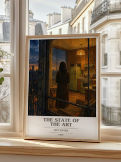 The State of the Art book cover poster colour and style options – Iain Banks book art