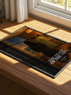 The State of the Art watercolour book poster framed on wall – sci fi wall art