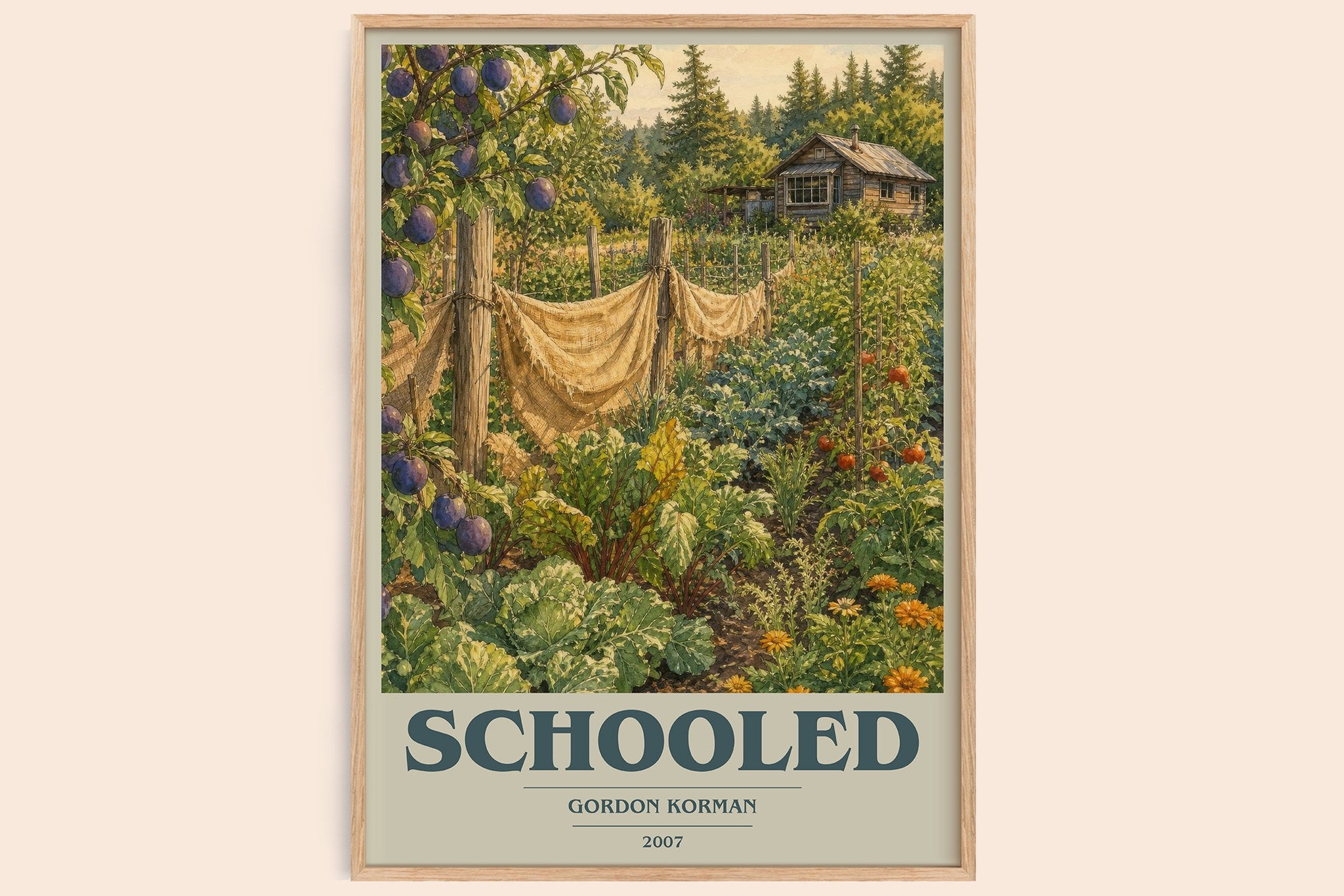 Schooled Book Cover Poster by Gordon Korman