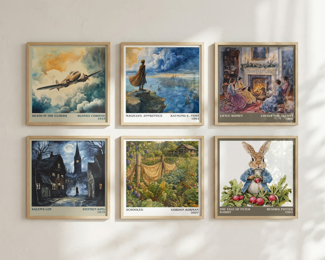 Schooled literary art print colour and style options – Gordon Korman book art
