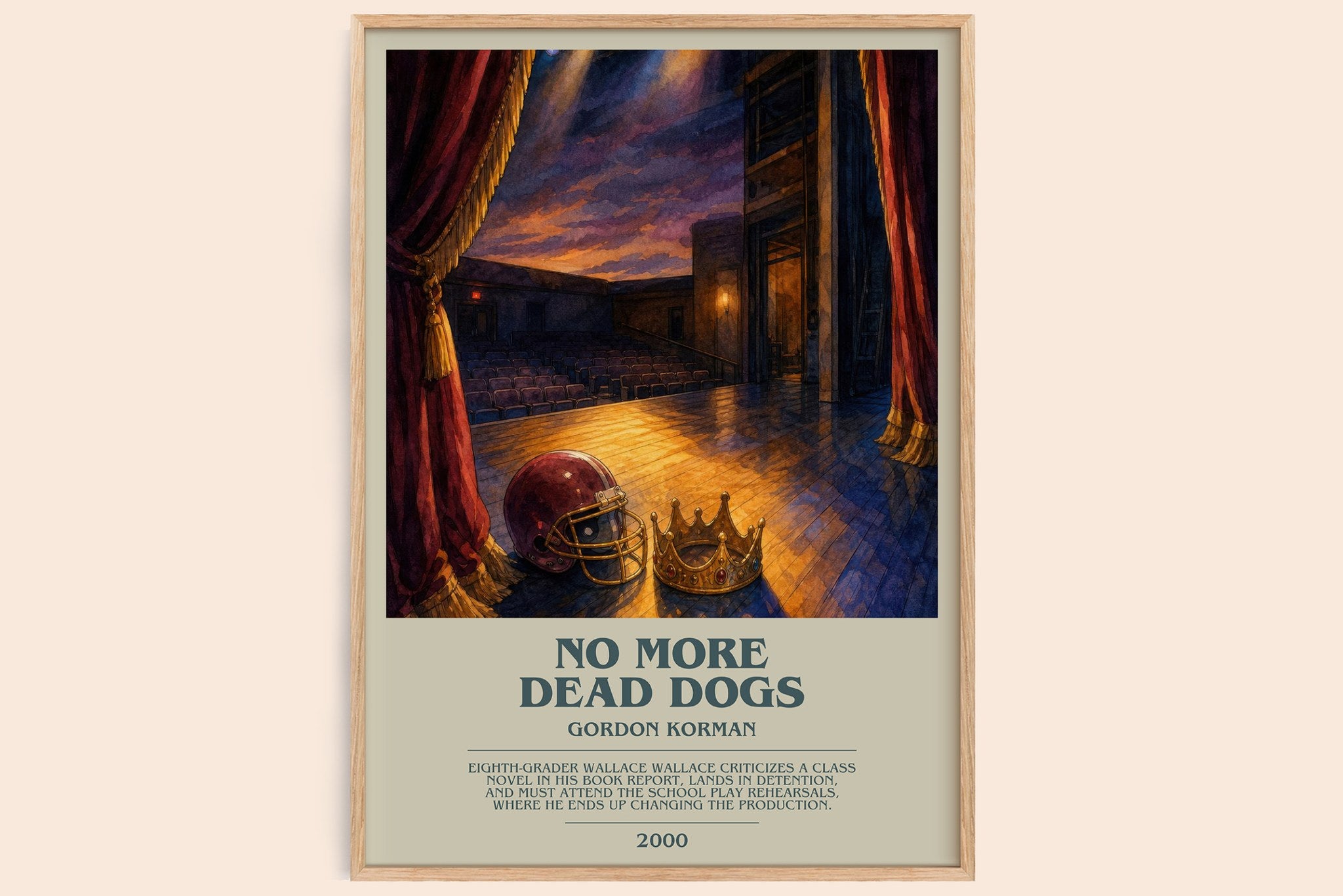 No more dead dogs Bookish Wall Art by Gordon Korman