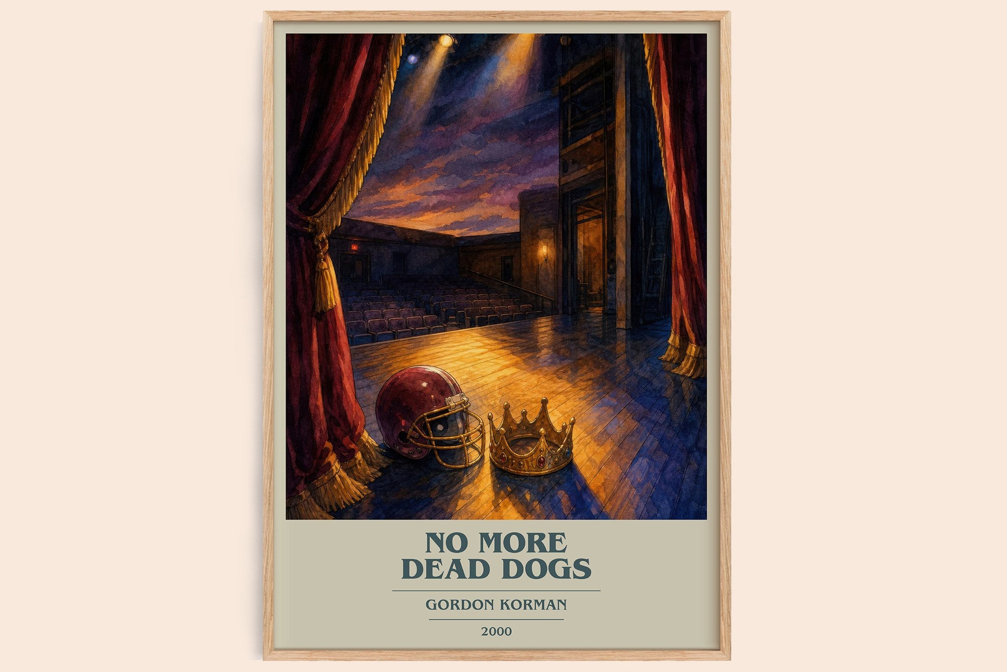 No more dead dogs Book Cover Poster by Gordon Korman