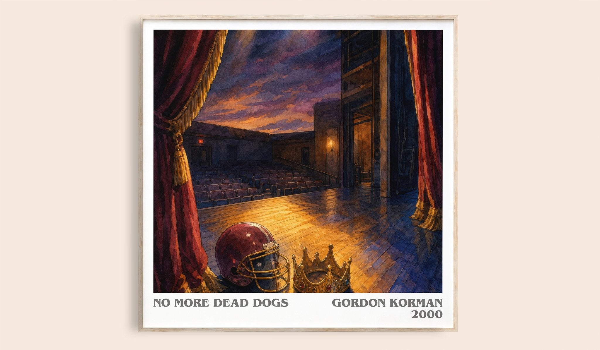No more dead dogs Literary Art Print by Gordon Korman
