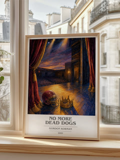 No more dead dogs book cover poster colour and style options – Gordon Korman book art