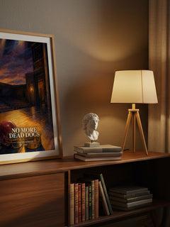 No more dead dogs watercolour print on bookshelf – Gordon Korman fan gift