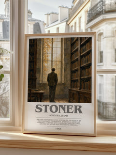 Stoner bookish poster colour and style options – John Williams book art