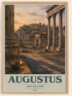 Augustus book cover book poster by John Williams – framed literary art print