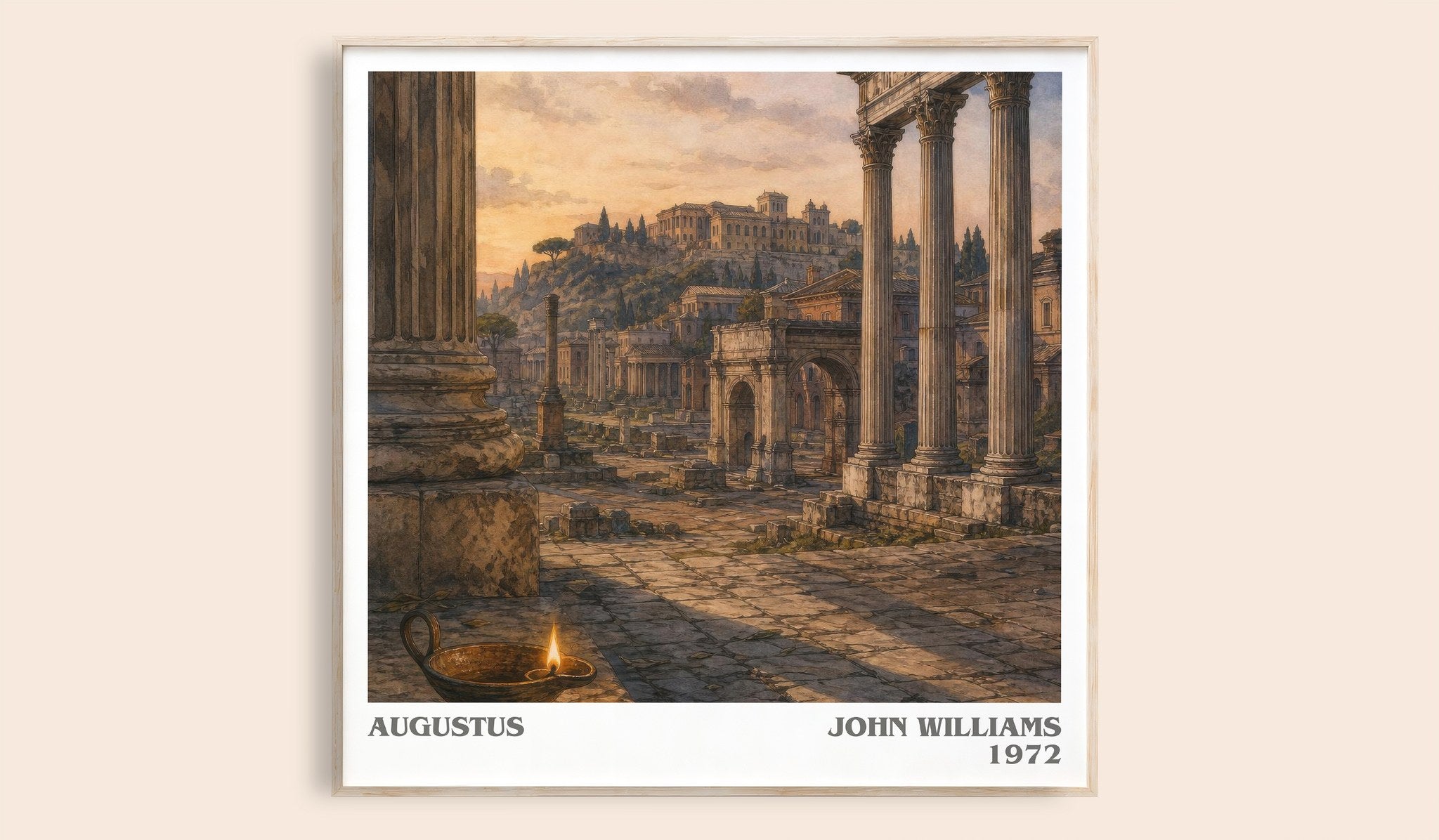 Augustus Literary Art Print by John Williams