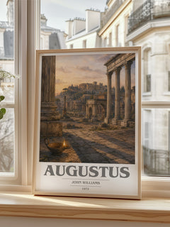 Augustus book cover poster colour and style options – John Williams book art
