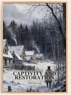 Captivity and Restoration watercolour book poster by John Williams – framed literary art print