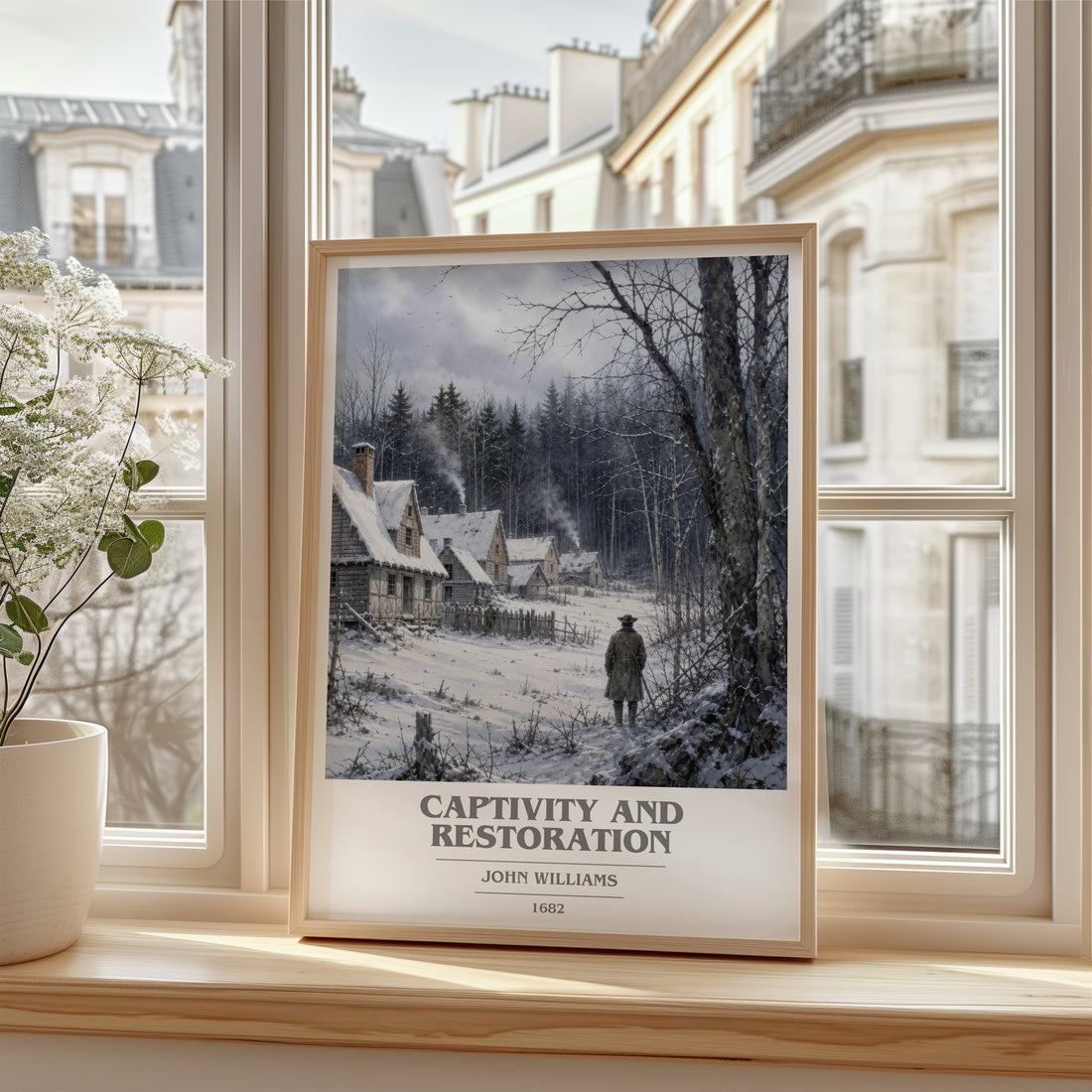 Captivity and Restoration book cover poster colour and style options – John Williams book art