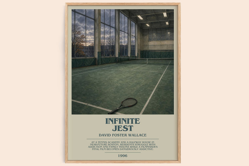 Infinite Jest Bookish Wall Art by David Foster Wallace (Modern style)
